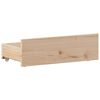 vidaXL Massivholzbett mit Regal ohne Matratze 90x190 cm Kiefer