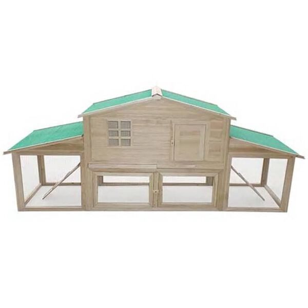 Kaninchenstall gro&szlig; mit Bitumen Dach