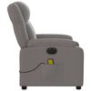 vidaXL Massagesessel Elektrisch Taupe Stoff