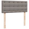 vidaXL Boxspringbett mit Matratze Taupe 120x190 cm Stoff