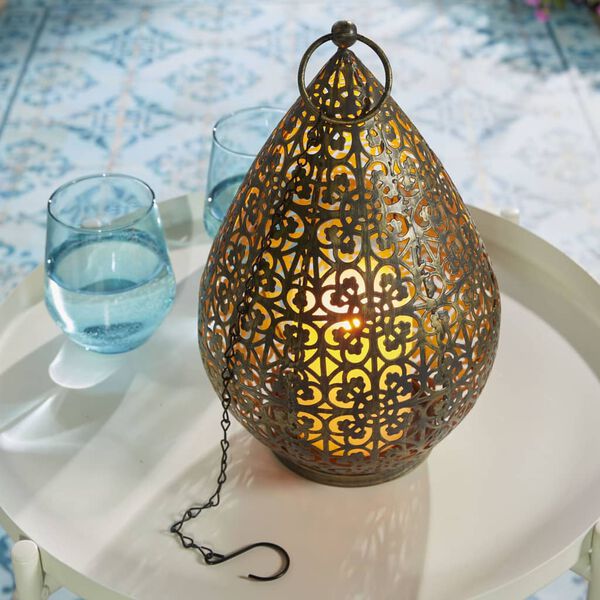 Luxform LED-Gartenleuchte Palmyra Orientalisch Antik-Bronzen