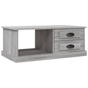 vidaXL Couchtisch Grau Sonoma 90x50x35 cm Holzwerkstoff