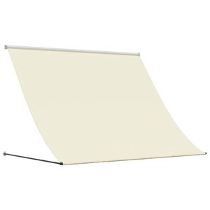 vidaXL Markise Einziehbar Creme 200x150 cm Stoff und Stahl