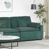 vidaXL Modulares Sofa Endmodul mit Armlehne Kissen Dunkelgr&uuml;n 100 cm