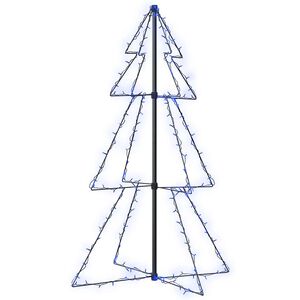 vidaXL Weihnachtsbaum in Kegelform 160 LEDs Indoor & Outdoor 78x120 cm
