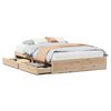 vidaXL Massivholzbett ohne Matratze 140x190 cm Kiefernholz