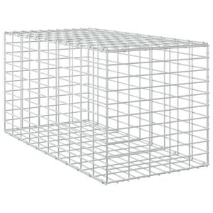 vidaXL Gabion mit 5 mm Draht und 5x10 cm Maschen 50x100x50 cm