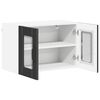 vidaXL K&uuml;chenschrank 2 pcs Schwarz 60 x 31 x 40 cm Holzwerkstoff