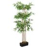 vidaXL Bambusbaum K&uuml;nstlich 1216 Bl&auml;tter 180 cm Gr&uuml;n