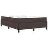 vidaXL Boxspringbett mit Matratze Dunkelbraun 140 x 190 cm Stoff