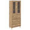 vidaXL Highboard Artisan-Eiche 69,5 x 34 x 180 cm
