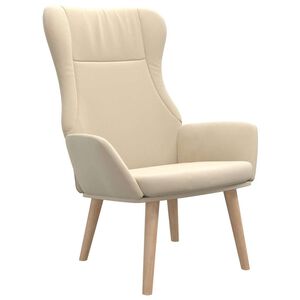 vidaXL Relaxsessel Creme Stoff