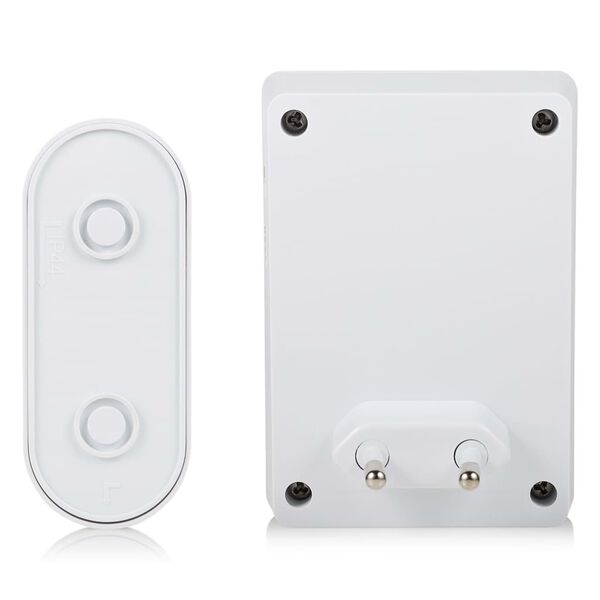 Byron Funk-T&uuml;rklingelset Plug-in Wei&szlig;