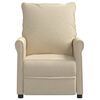vidaXL Relaxsessel Elektrisch Creme Stoff