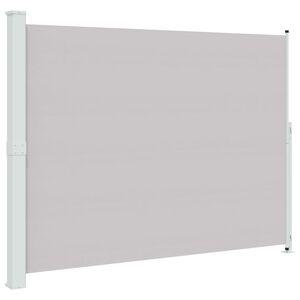 vidaXL Seitenmarkise Ausziehbar 220x314 cm Grau