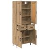 vidaXL Highboard mit Schubladen 2 pcs Artisan-Eiche Holzwerkstoff