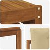 vidaXL Sofagarnituren 9 pcs Natur und Beige Massivholz Akazie