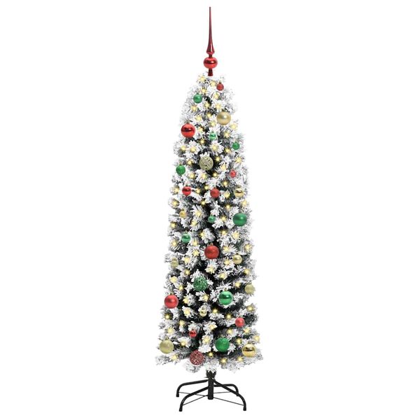vidaXL K&uuml;nstlicher Weihnachtsbaum mit 150 LEDs mit St&auml;nder Gr&uuml;n 150 cm