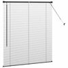 vidaXL Fensterjalousie mit Vorh&auml;ngen Schwarz Aluminium