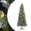 vidaXL K&uuml;nstlicher Weihnachtsbaum Gr&uuml;n 240 cm PVC, Plastik und Stahl