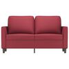 vidaXL 2-Sitzer-Sofa Weinrot 120 cm Kunstleder