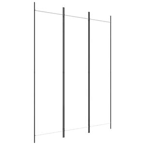 vidaXL 3-tlg. Paravent Wei&szlig; 150x200 cm Stoff