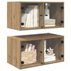 vidaXL Wandschr&auml;nke 2 pcs Artisan-Eiche 68 x 37 x 35 cm Holzwerkstoff