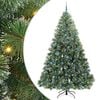 vidaXL K&uuml;nstlicher Weihnachtsbaum mit 300 LEDs Gr&uuml;n 240 cm PE und PVC