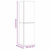 vidaXL TV-Schrank Hochglanz-Grau 30,5x30x110 cm Holzwerkstoff