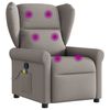 vidaXL Massagesessel Taupe Stoff
