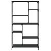 vidaXL B&uuml;cherregal Schwarz 99x35,5x176 cm Holzwerkstoff und Stahl