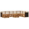 vidaXL Outdoor-Sofagarnitur 7 pcs Natur Massivholz Akazie