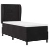 vidaXL Boxspringbett mit Matratze Schwarz 200 x 80 cm Polyester