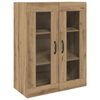 vidaXL Highboard 2 pcs Artisan-Eiche Holzwerkstoff