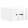 vidaXL Wandmontierter Nachttisch Hochglanz Wei&szlig; 34,5 x 33 x 20 cm