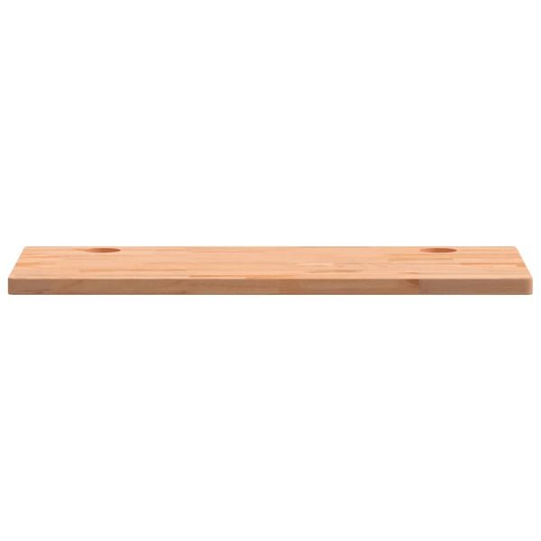 vidaXL Schreibtischplatte 80x40x2,5 cm Massivholz Buche
