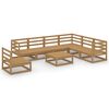 vidaXL 8-tlg. Garten-Lounge-Set Honigbraun Massivholz Kiefer