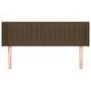 vidaXL Kopfteil mit Ohren Dunkelbraun 147x16x78/88 cm Stoff