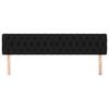 vidaXL Kopfteile Schwarz 180x7x78/88 cm Stoff