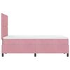 vidaXL Boxspringbett mit Matratze mit Kopfteil Rosa 120 x 190 cm Samt