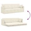 vidaXL Boden-Sofa-Bett 200cm Creme Samt