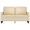 vidaXL 2-Sitzer-Sofa Creme 120 cm Stoff