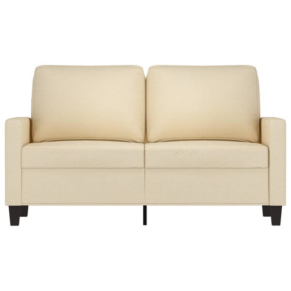vidaXL 2-Sitzer-Sofa Creme 120 cm Stoff