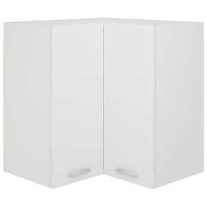 vidaXL Eckh&auml;ngeschrank Lyon Wei&szlig; 57x57x60 cm Holzwerkstoff
