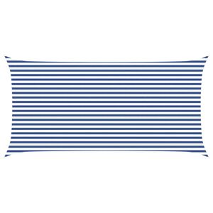 vidaXL Sonnensegel Blau und Wei&szlig; 6 x 3 m 100 % Polyester Oxford