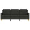 vidaXL 3-Sitzer-Sofa Schwarz 180 cm Stoff