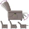 vidaXL Massagesessel Taupe Stoff