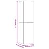 vidaXL TV-Wandschrank Grau Sonoma 30,5x30x110 cm