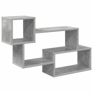 vidaXL Schwebendes Regal Wandhalterung Betongrau 87 x 20 x 55 cm