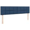 vidaXL Ottoman-Bett mit Matratze Blau 180x200 cm Stoff
